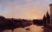 Thomas Cole Sunset of the Arno oil painting artist